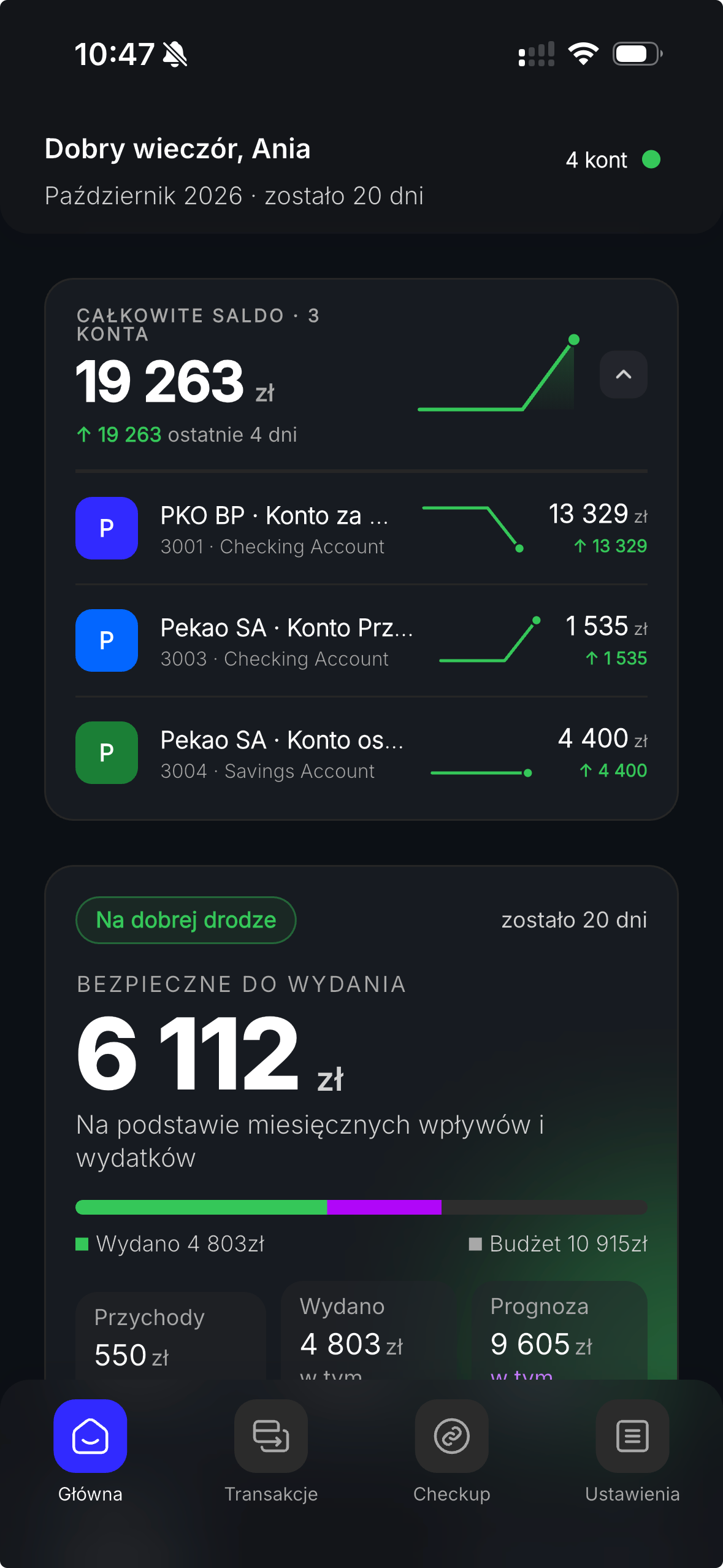 Connected accounts